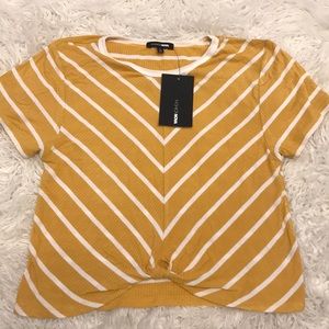 Yellow striped tshirt